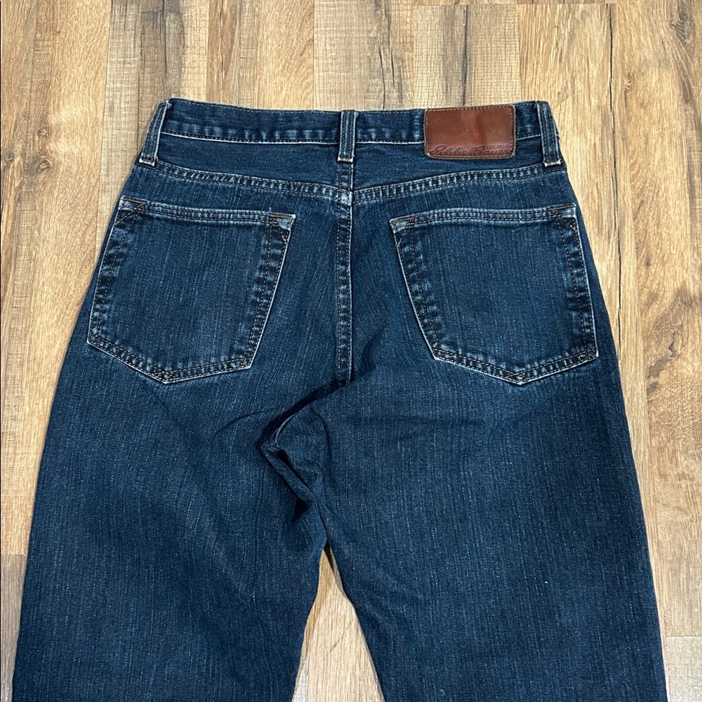 EDDIE BAUER MENS BOOT CUP BLUE JEANS Sz 30/32 - Picture 8 of 10